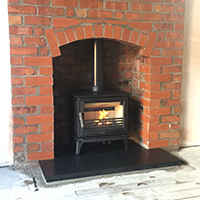 Brick Arch With Stove